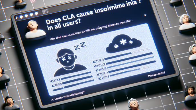 ¿CLA provoca insomnio en todos los usuarios?
