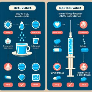 Diferencias entre Viagra oral e inyectable