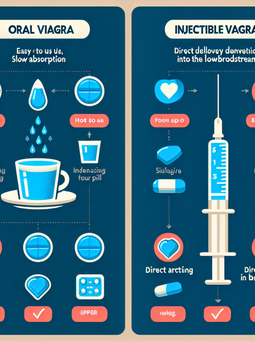 Diferencias entre Viagra oral e inyectable