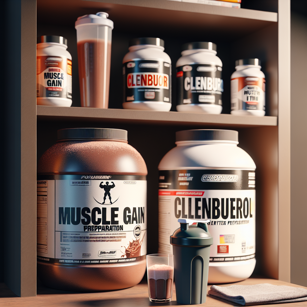¿Puede Preparativos para ganar masa muscular usarse junto con clenbuterol?