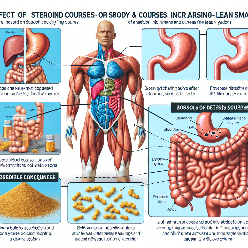 Cómo afecta Cursos de esteroides para secado y modelado corporal (aumento de masa magra) al sistema digestivo