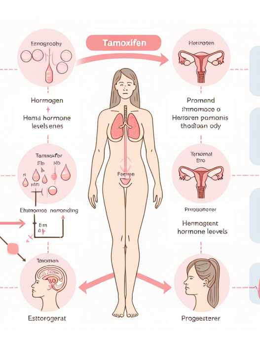 Cómo afecta Tamoxifeno al perfil hormonal femenino